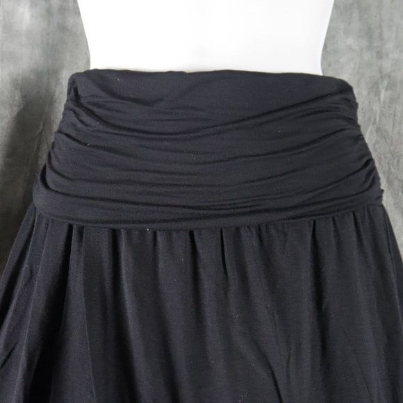 NWT soft joie DESIGNER BLACK MOCK WRAP MAXI SKIRT Women's Size XS ANB - Picture 3 of 4